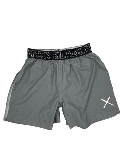 High Split MMA Shorts (Grey)